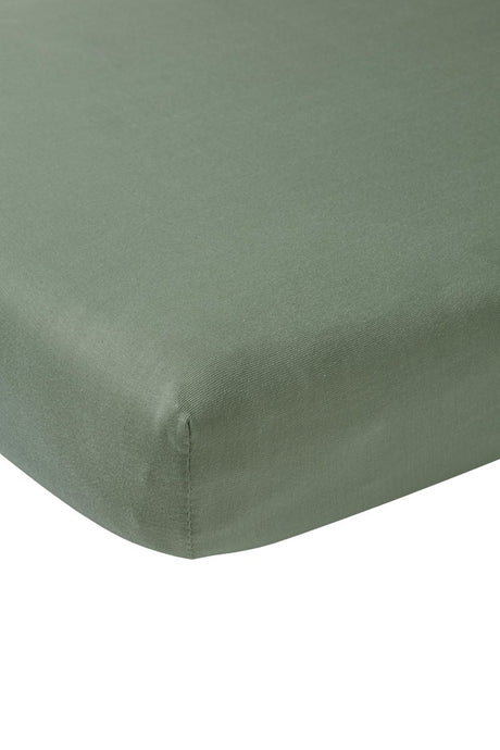 Meyco Baby Uni Spannbettlaken – Waldgrün – 60 x 120 cm