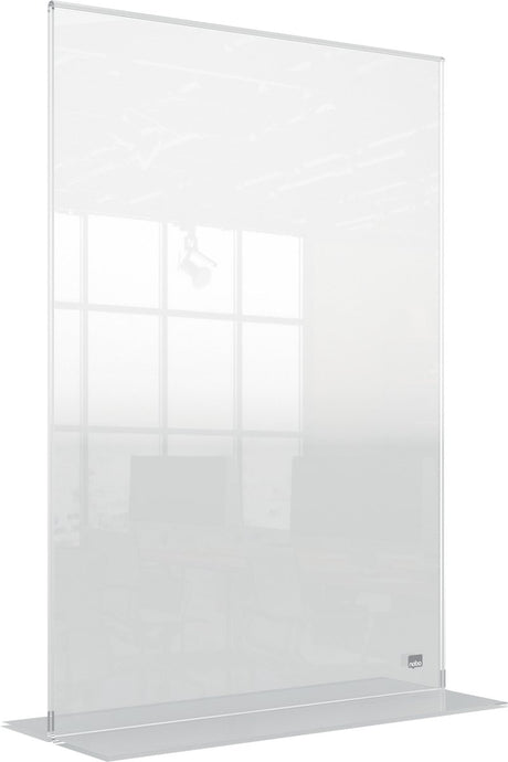 Nobo Premium Plus A3 freistehende Posterrahmen-Informationstafel – doppelseitig – transparentes Acryl