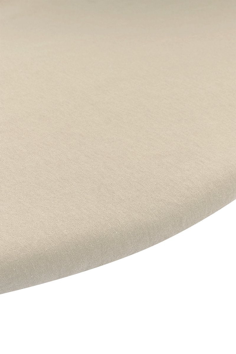 Meyco baby uni hoeslaken boxmatras - sand - rond 90 95cm