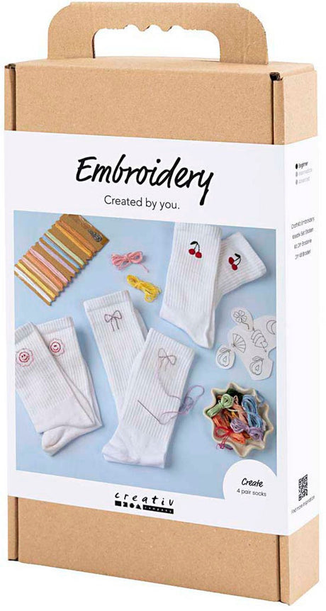Kreativunternehmen https: www.cchobby.nl hobbyset-embroidery-socks-white-1-box