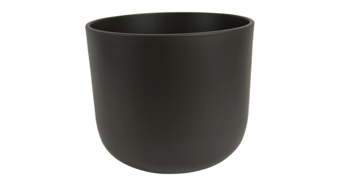Pot boule antraciet mat 32cm