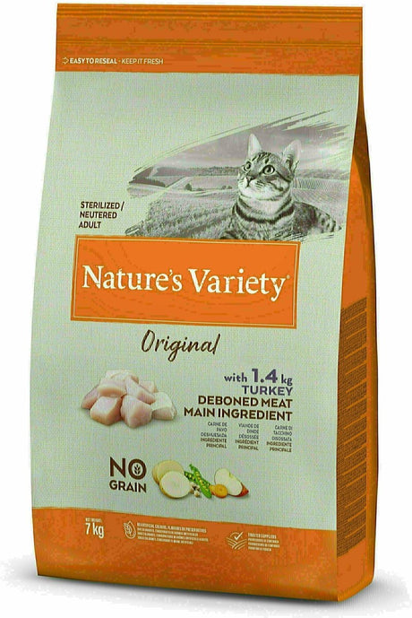 Natures Varietät Nature's Varietät – Original sterilisierter Truthahn ohne Getreide für Katzen.
