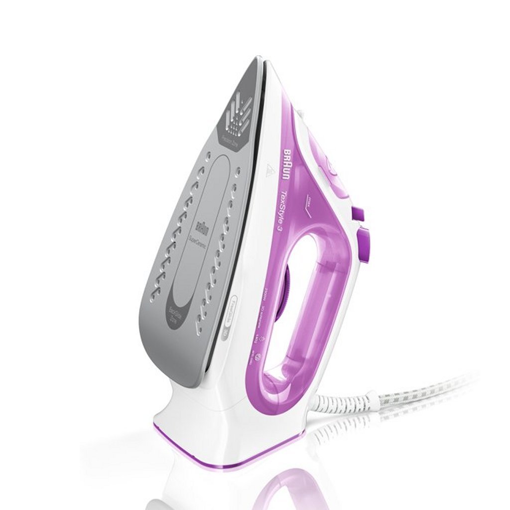 Braun Si3030pu Texstyle3 Par Iron Pink White