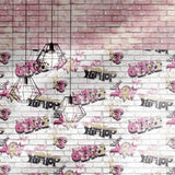 Noordwand Tapete Urban Freunde Kaffeziegel rosa und weiß