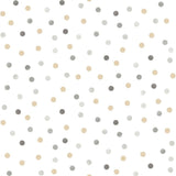 North Wall North Wall Wall Wallpaper Baby Confetti Dots White Grey Beige