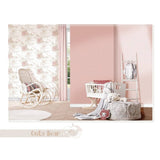 Nordwand Wallpaper Mondo Baby Umarmung Bären rosa und beige