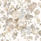 North Wall Noordwand Wallpaper Blooming Garden 6 Flores beige y azul