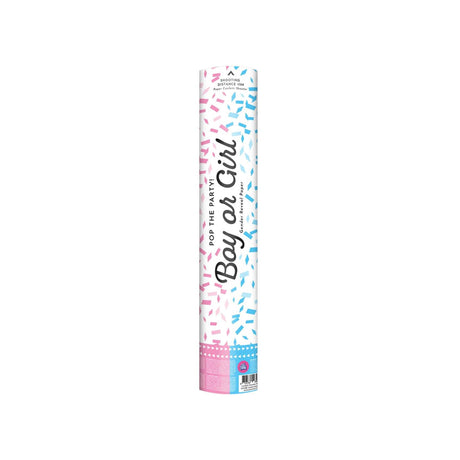 Paperdreams confetti kannon 40 cm - gender reveal boy paper