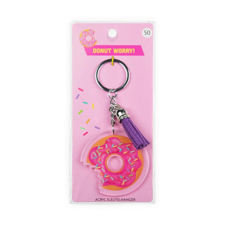 Paperdreams sleutelhanger- donut acryl 6,5x13,5cm