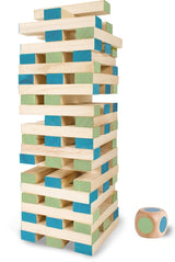 Bs Toys Mega Wackelturm-Spiel aus Holz, 61-tlg.
