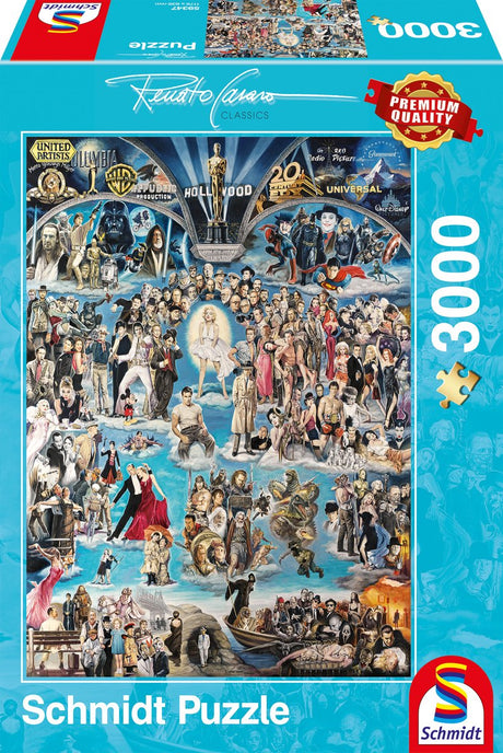 Schmidt – Puzzle – Hollywood xxl – Renato Casaro – 3000 Teile – Erwachsene – ab 14 Jahren
