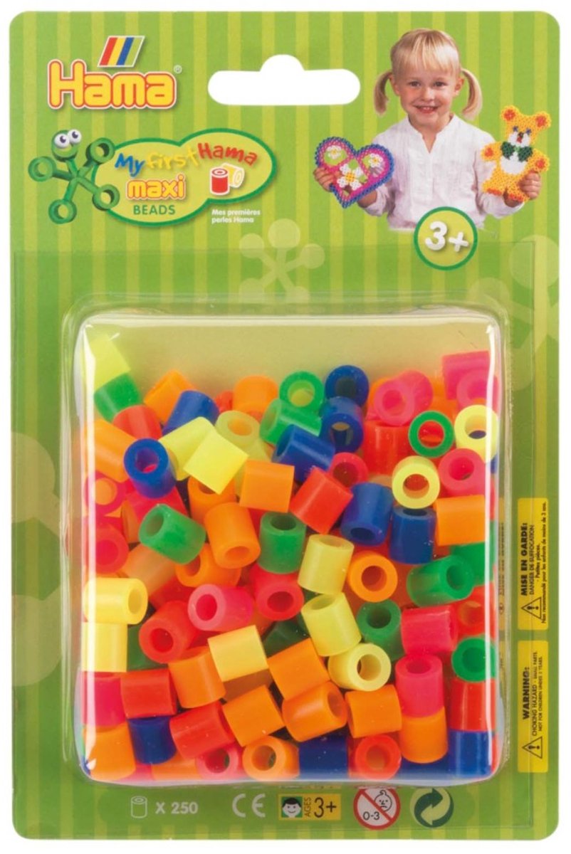 Hama Iron Perlen Maxi Neon Mix (51), 250st.