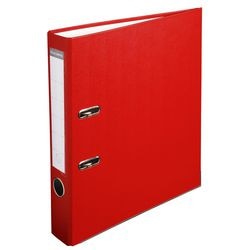 Ordner exacompta a4 50 mm karton, pp (polypropeen) rood 2-rings 1 stuk