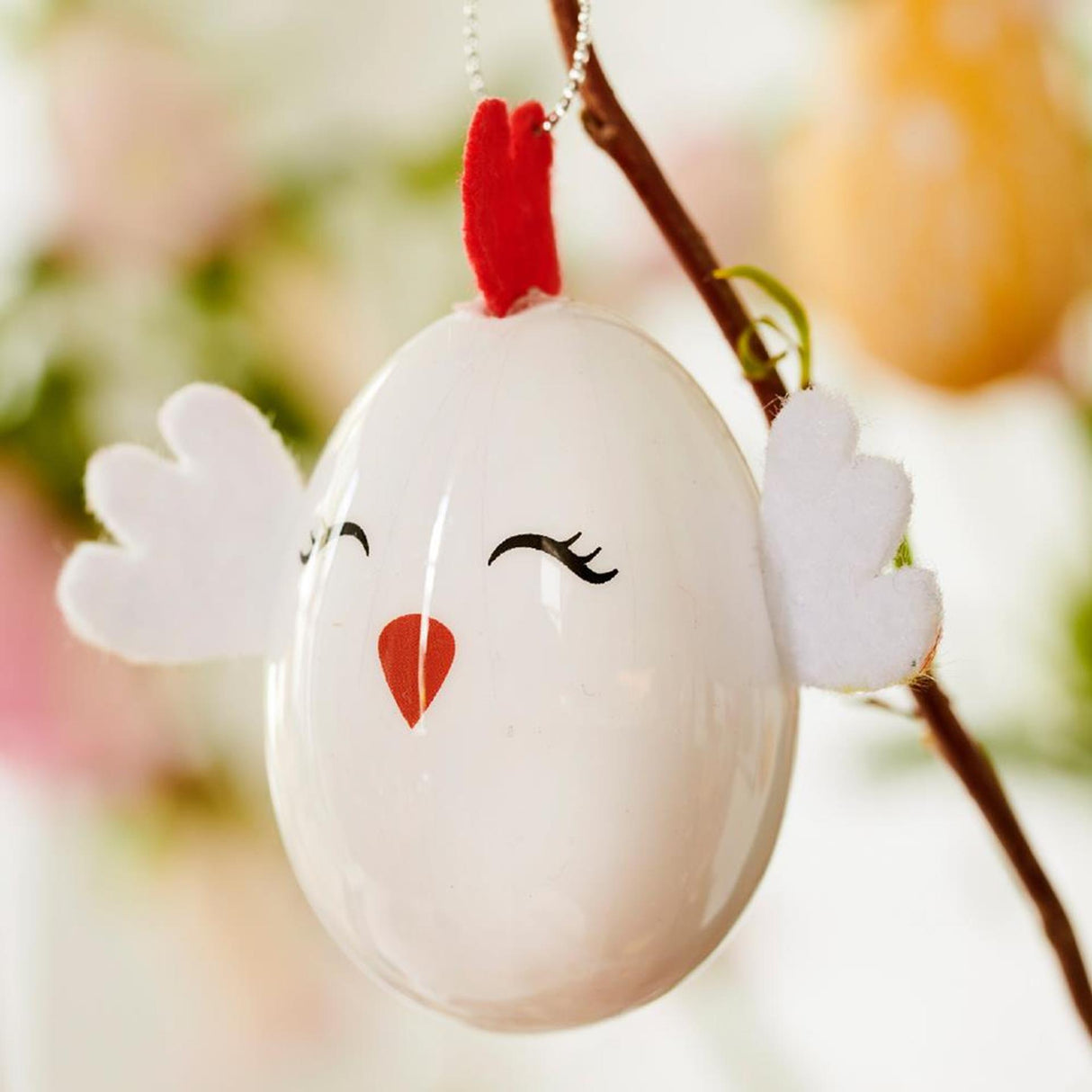 Decoris Ostereier-Tiere H6cm 6-fach sortiert