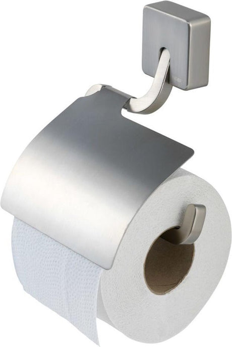 Tiger Impuls - Toilettenpapierhalter mit Klappe - gebürsteter Edelstahl