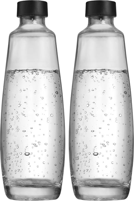 Sodastream Glaskaraffen 1l Duopack | 2 Stück | Nur für Duo-Sprudelwasserbereiter geeignet