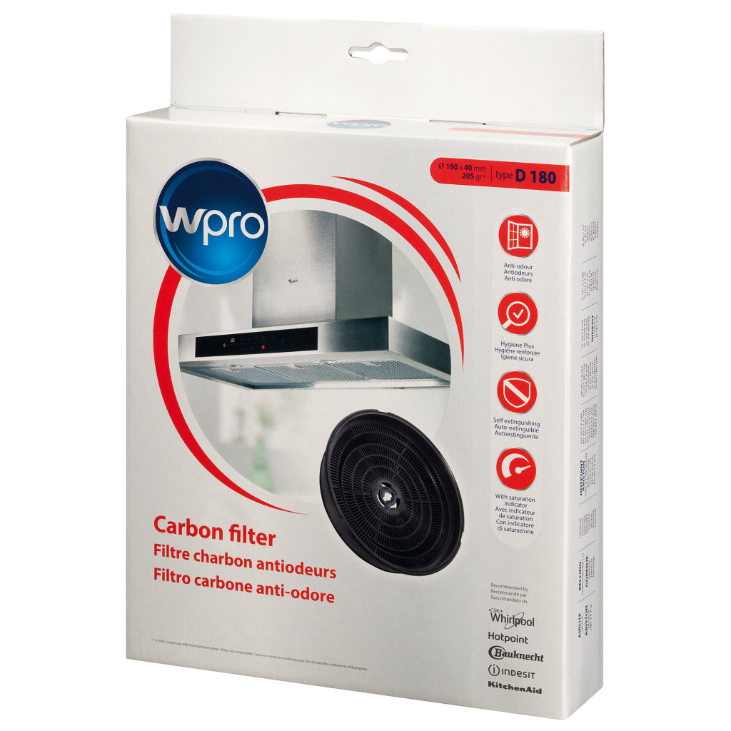 Wpro Kohlefilter D180 für Dunstabzugshaube