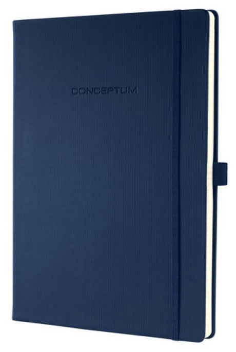 Sigel – Notizbuch – Conceptum Pure – A5 – dunkelblau – Hardcover – 194 Seiten – 80 Gramm – Linie – si-co657