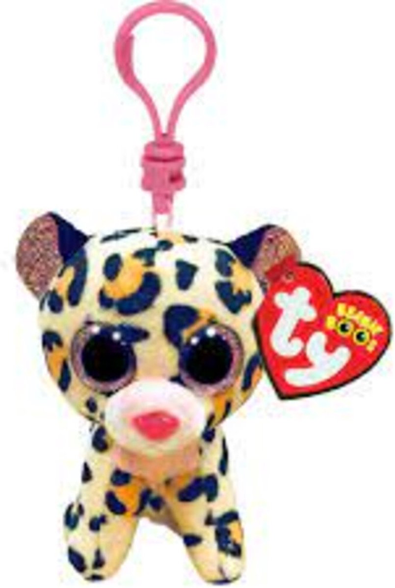 Ty Beanie Boos Clip Livvie Leopard, 7 cm