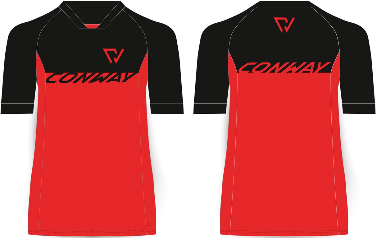 Conway Kurzarmshirt Trail Jersey SS Trail Jersey SS Größe S schwarz rot