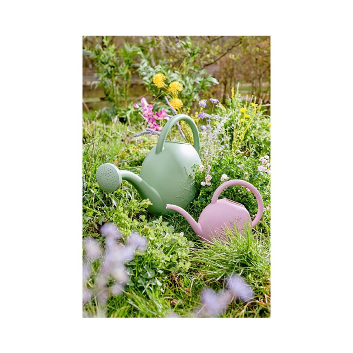 Decoris Gießkanne für den Außenbereich L52-B21-H38cm rosa 9l