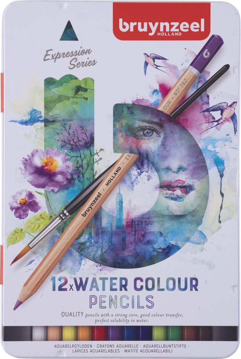 Bruynzeel Expression Aquarellstifte, 12 Stk.