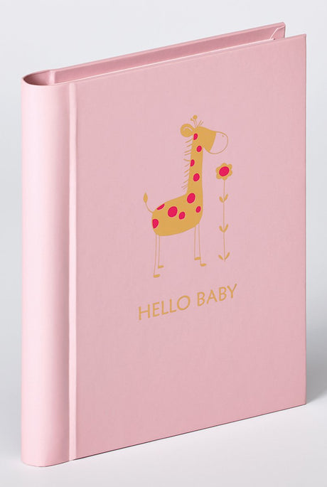Walther ma-148-r Tierbaby – Mini-Einsteckalbum – Größe 13 x 16 cm – 30 Fotos 11,5 x 15,5 cm – rosa