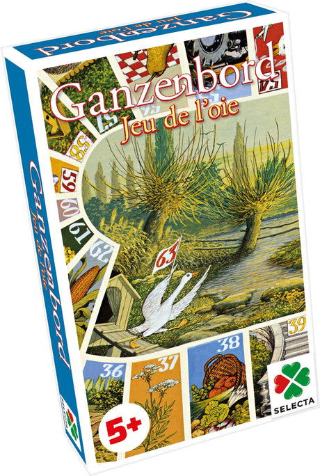 Tactic Goose Board – Brettspiel – Kompaktausgabe – klassisches Familienspiel – ab 4 Jahren – 2 bis 4 Spieler