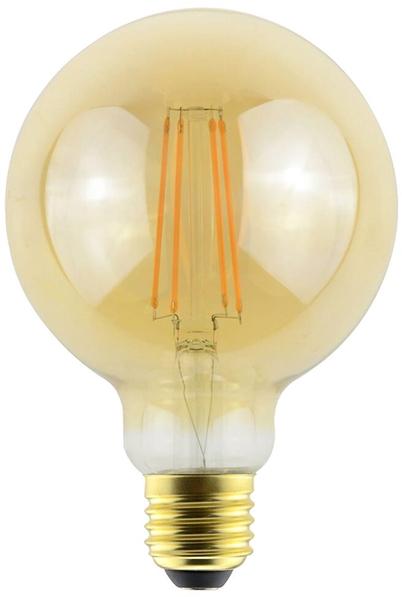 Avide e27 LED-Filamentlampe 7W – 725lm – 2500K – extra warmweiß – dimmbar – LED-Globus G95 – ersetzt 55W Glühbirne