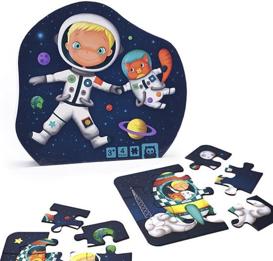 Edugro eurekakids puzzel 4 in 1 astronaut - ruimtevaarder