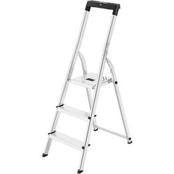 Hailo L40 Haushaltstreppe mit 3 Stufen Aluminium