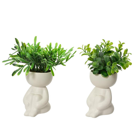 Kunstpflanze Decoris im Topfkörper H16cm