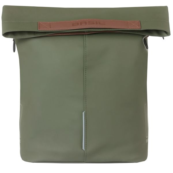Basil Tasche City Shopper grün | Mikrofonhaken | 16l