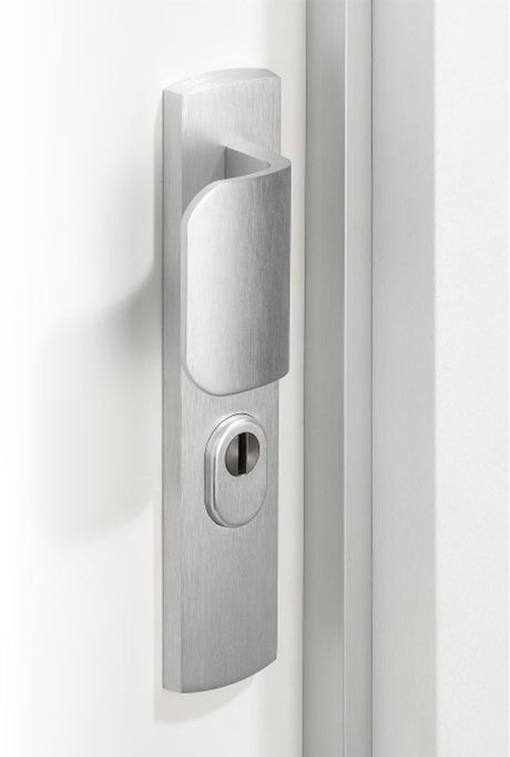 Axa deurbeveiligingsstrip m3-ex lengte 215cm kozijnhoutdiepte 5-9mm aluminium geanodiseerd f1 skg* 7603-05-91