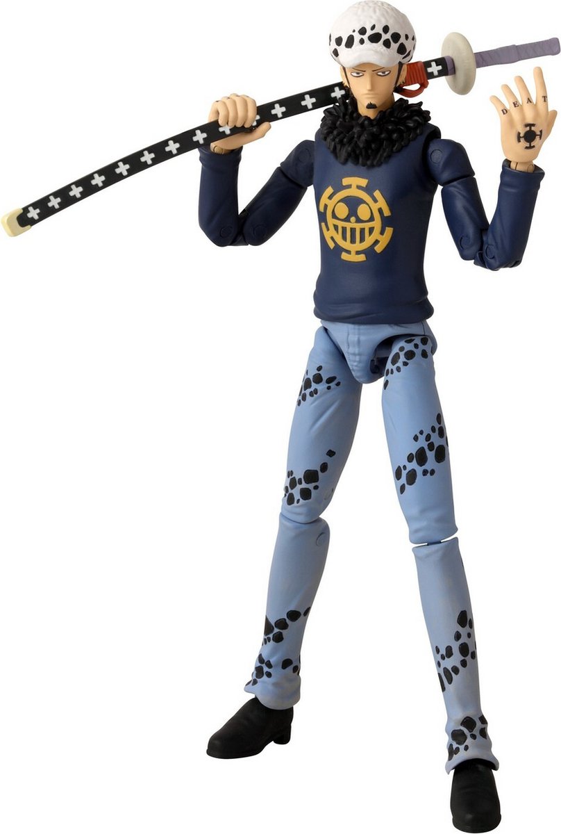 Bandai – Anime-Helden – One Piece – 17 cm große Anime-Helden-Figur – Trafalgar Law – Law-Actionfigur – offizielle Lizenz – 36937