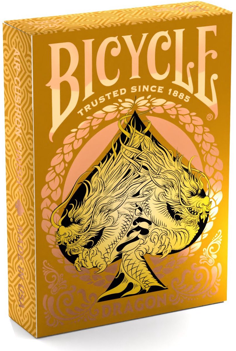 Bicycle Dragon Gold – Premium-Spielkarten – Poker – Ultimates – Sammlerstück