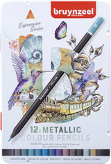 Bruynzeel Expression Buntstifte Metallic-Töne Dose 12