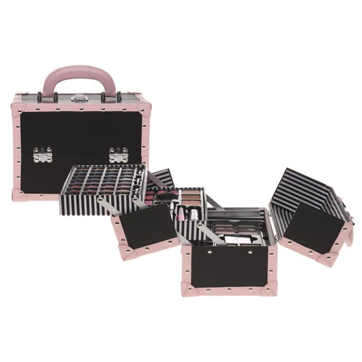 Basic Make-up-Etui schwarz rosa