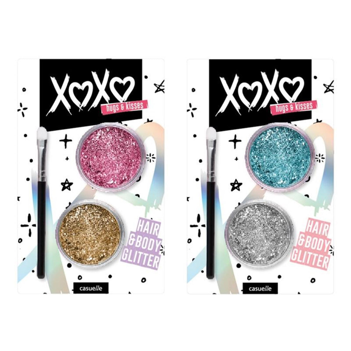 Casuelle xoxo Haarglitzer-Set