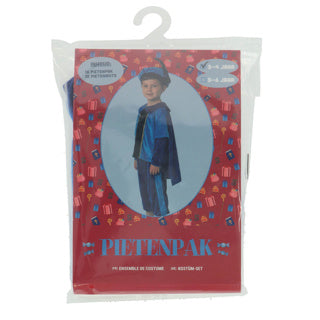 Pietenpak blauw cape 98-104 cm | 2 stuks