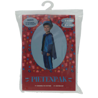Pietenpak blauw cape 110-116 cm | 2 stuks