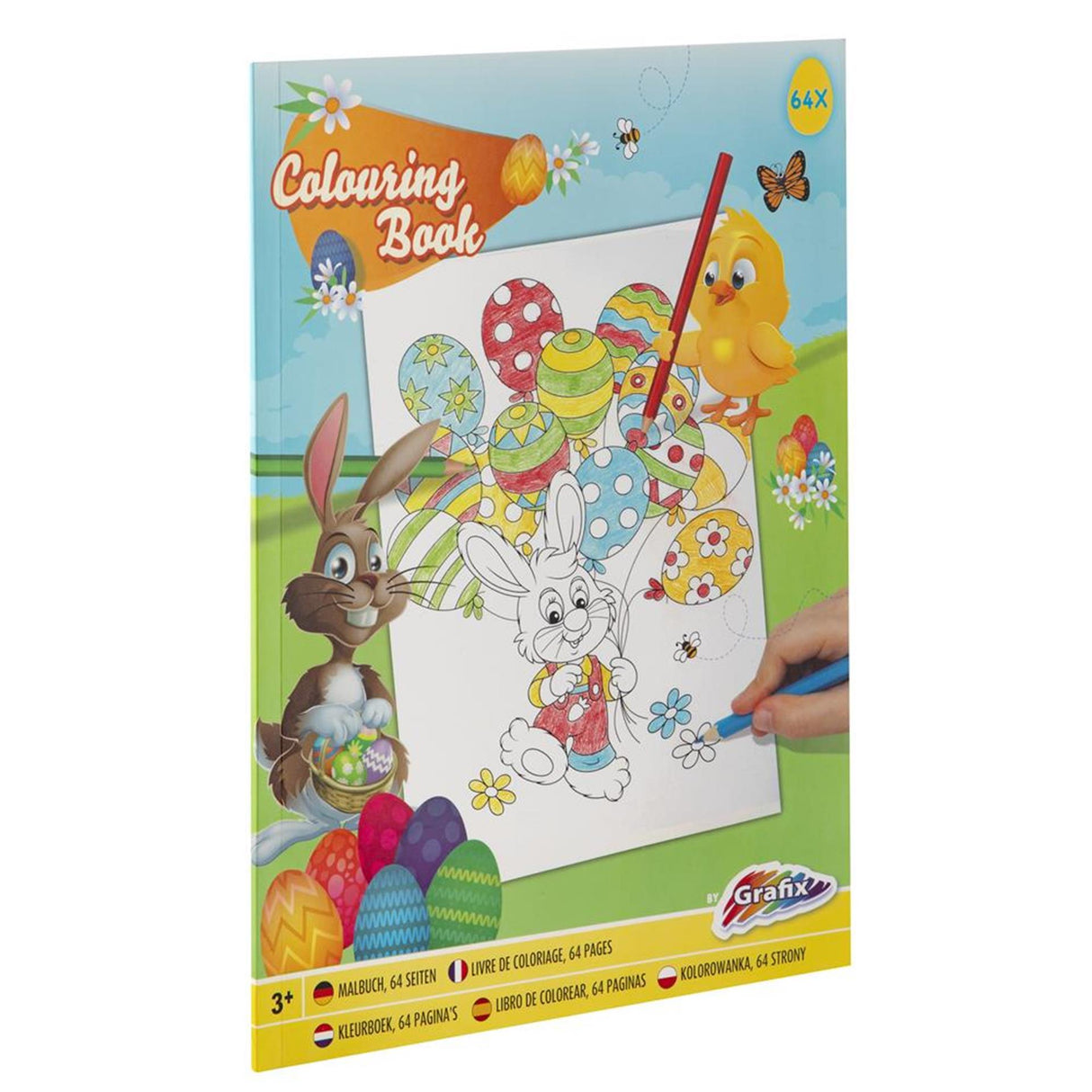 Malbuch Ostern A4, 64 Seiten.