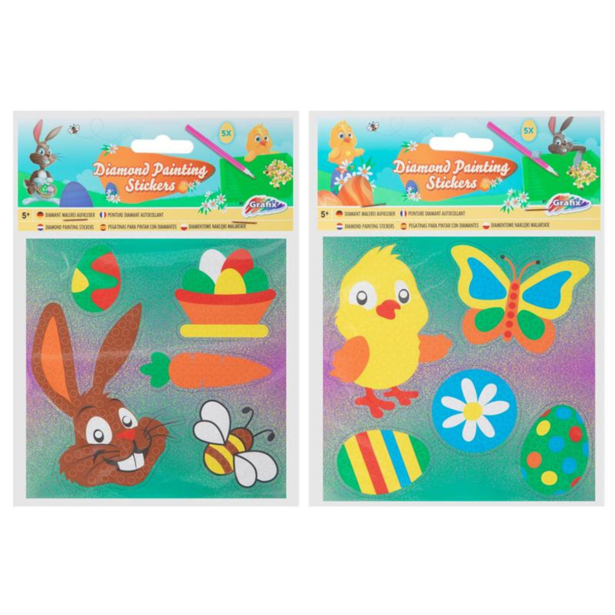 Grafix Diamond Painting Aufkleber Ostern