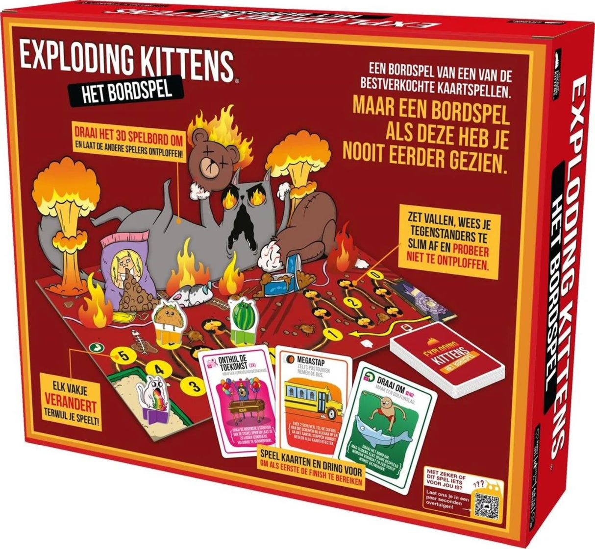Asmodee Exploding Kittens das Brettspiel - Partyspiel - ab 7 Jahren - 2-6 Spieler - Humor garantiert