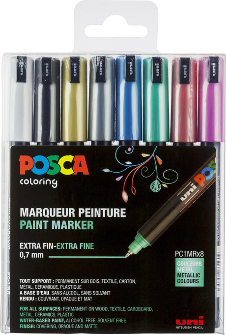 Posca Uni-Marker Metallic-Farben pc1mr 0,7 mm Linie