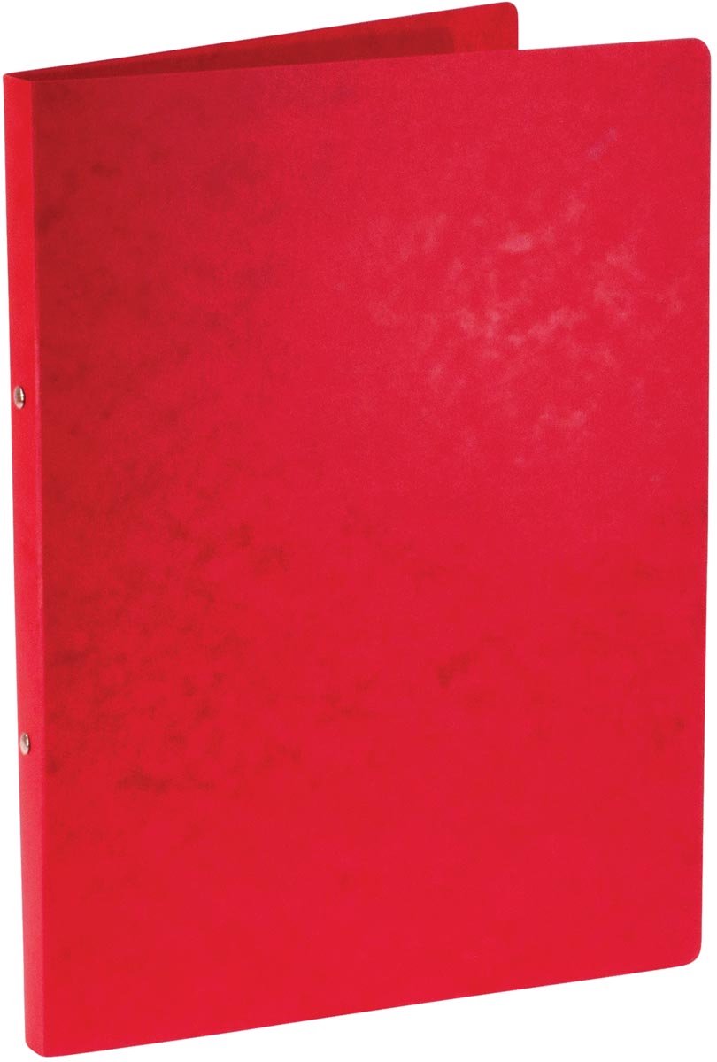 Bronyl-Ringbinder | für ft a4 | aus glänzendem Karton | 2 Ringe à 16 mm | rot