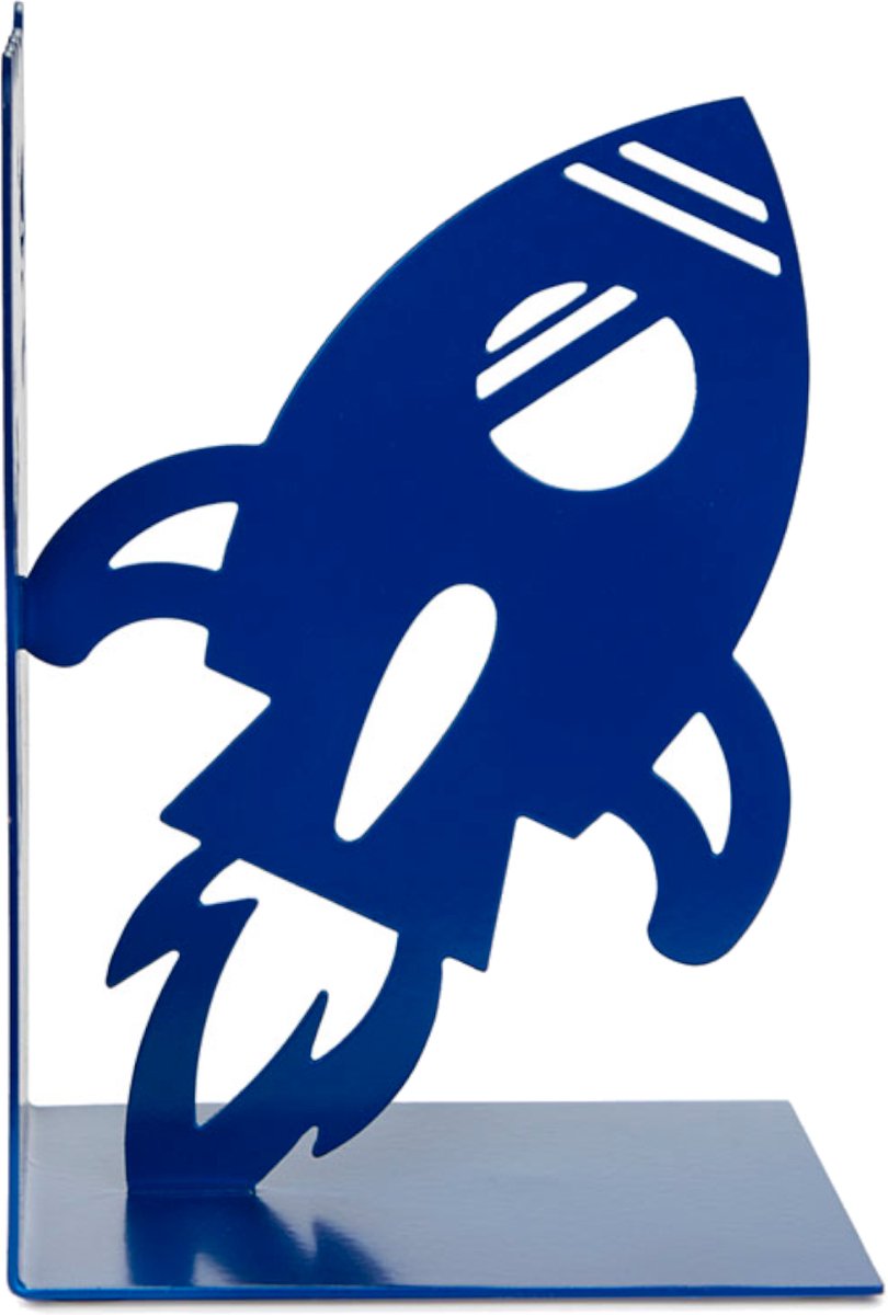 Balvi Buchstütze Space Walk – Blau – Metall