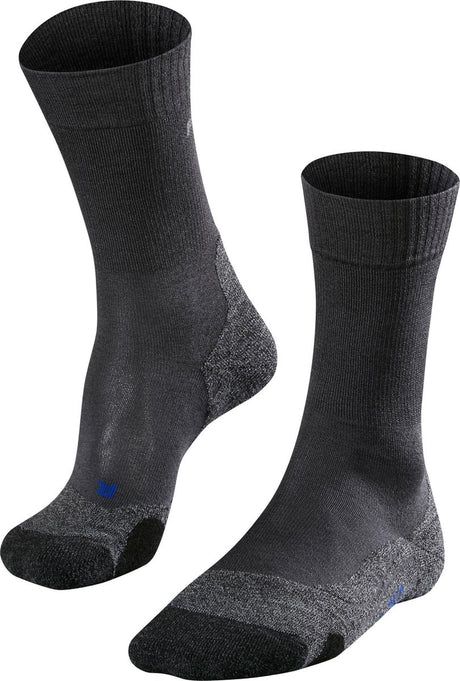 Falke TK2 Cool Anti-Blister Wandersocken aus dickem Lyocell-Funktionsmaterial Herren Grau - Größe 46-48