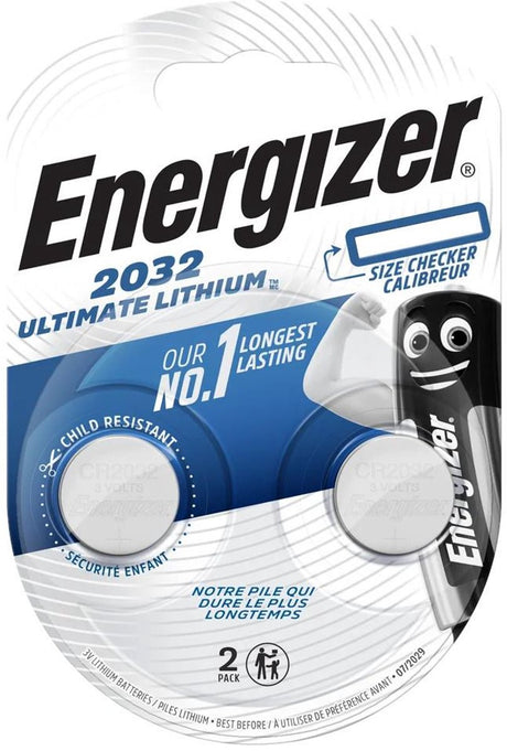 Enerdis Energizer Ultimate Lithium 3V CR2032 Blister 2 Stück