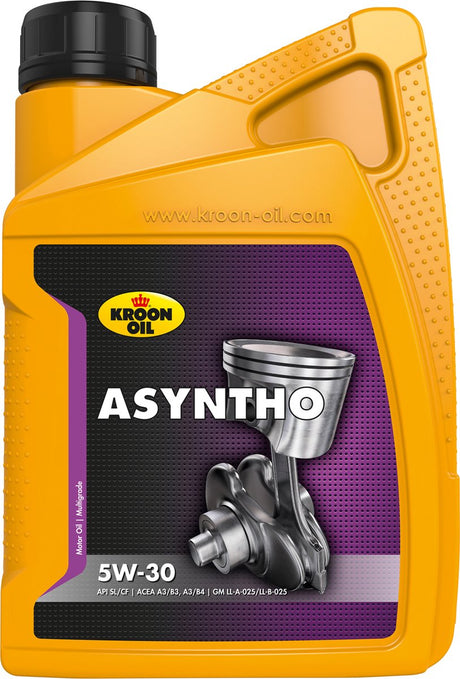 Kroon-Oil Kronenöl – Motoröl Asyntho 5w-30 – geeignet für Benzin und Diesel – 1 Liter – synthetisch